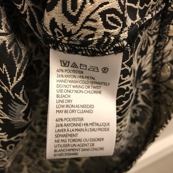 Kimchi Blue Metallic Gold Brocade Skirt 10 black full mini Urban Outfitters - Picture 8 of 10